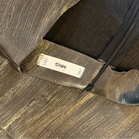 Mango Metallic Wrap Dress - Picture 5 of 5